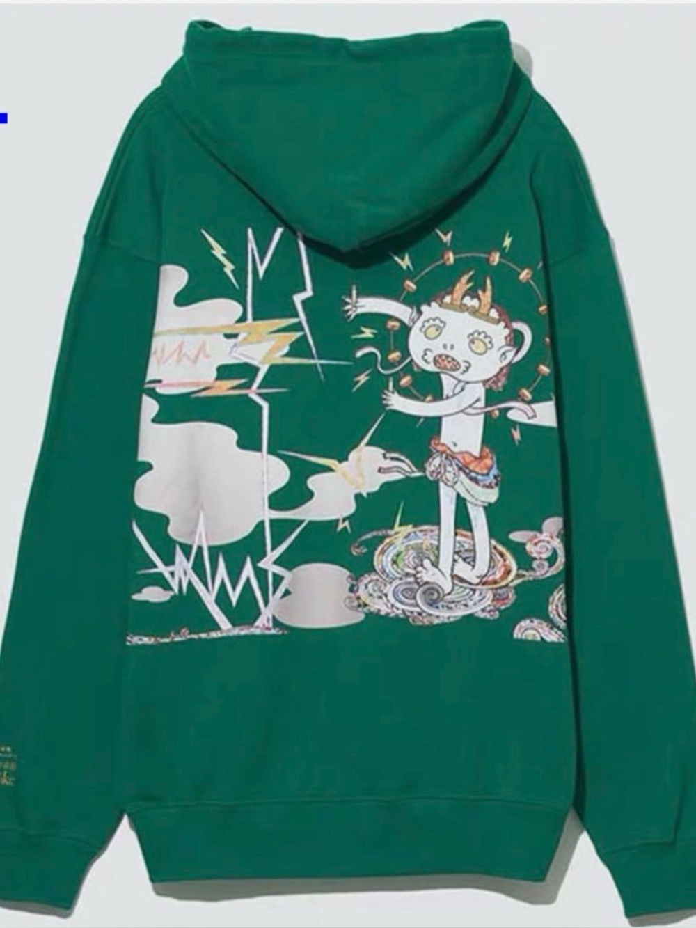 Takashi Murakami Mononoke Kyoto Fujin the god of wind Hoodie L Green JP Limited